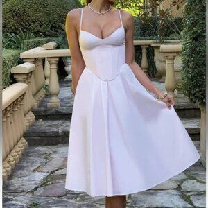 Babyboo Mariella Corset Midi Dress NWT Blush Pink Size Medium